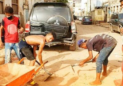 حملة لإزالة الأتربة والمستنقعات ومكافحة البعوض في صيرة (صور)