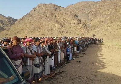 بالصور.. شبوة تودع الشهيد العولقي