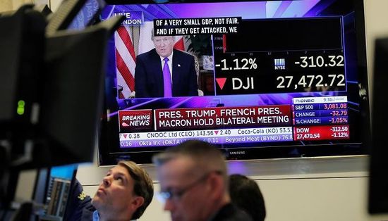 الأسهم الأمريكية تنخفض في ظل أزمة واشنطن وبكين