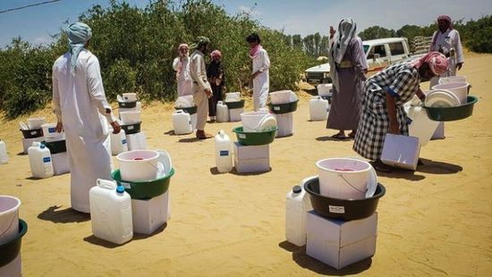 365 مجموعة نظافة للنازحين بمأرب