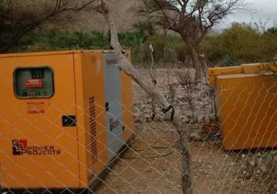 خليفة الإنسانية تدعم مياه دبنة بسقطرى بمولد كهربائي