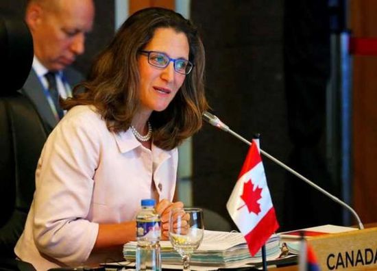 وزيرة خارجية كندا تدعو إلى رفع المعاناة عن اليمن