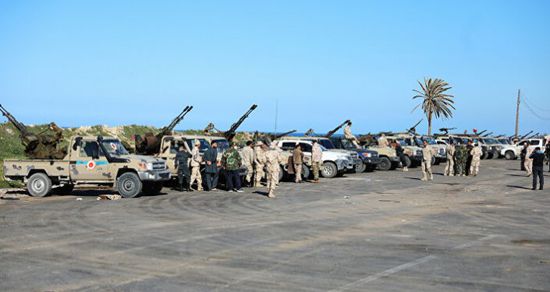 الجيش الليبي يستهدف رتلاً تابعًا لـ الوفاق بمصراتة
