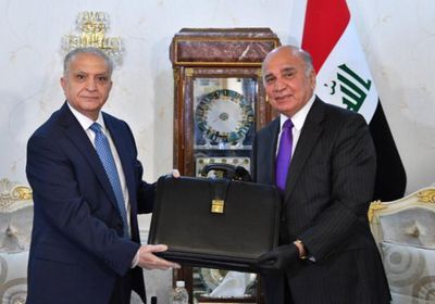  وزير الخارجيّة العراقي الجديد فؤاد حسين يتسلّم مهامّ منصبه 