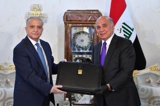  وزير الخارجيّة العراقي الجديد فؤاد حسين يتسلّم مهامّ منصبه 