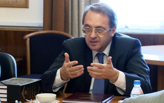  مبعوث روسيا للشرق الأوسط: نرحب بمبادرة القاهرة بشأن الأزمة الليبية