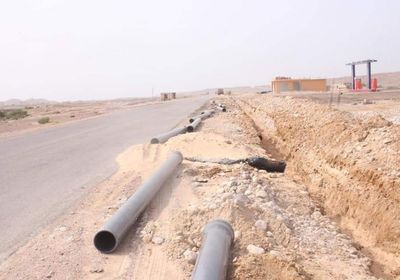 إنجاز 75% من خط المياه الجديد "الدكداك ـ الشحر"