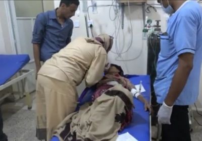 إصابة مسنة بشظايا هاون حوثي في التحيتا (فيديو) 