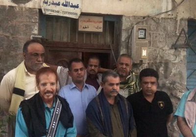 وفد "الانتقالي" يتضامن مع أسرة الشهيد مدرم