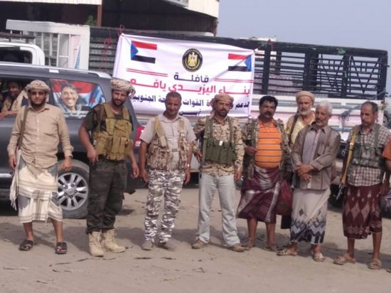 قافلة غذائية تضامنية من مكتب اليزيدي للمرابطين بأبين