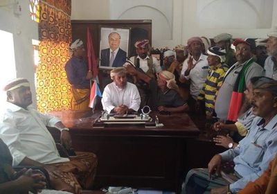 القوات الجنوبية تؤمن مبنى السلطة المحلية بحديبو (صور)