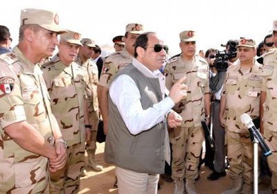  الرئيس المصري: قادرون على حماية أمننا القومي داخل وخارج حدودنا