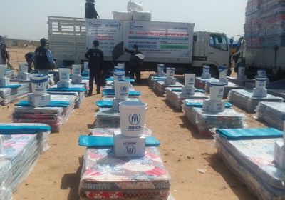 مفوضية اللاجئين: مستلزمات معيشية للنازحين في صعدة