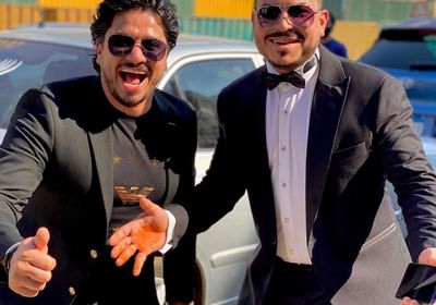 مصطفى حجاج يحتفل بزواج شقيقه (صورة)