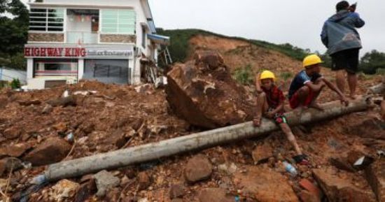  سقوط 100 قتيل إثر حادث انزلاق التربة في ميانمار حتى الآن