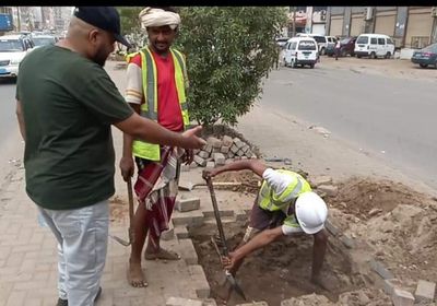 تدشين مشروع إنارة شارع التسعين في المنصورة