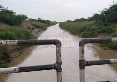 السيول تتدفق على أودية أبين