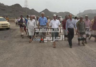 إنجاز أولى مراحل مشروع طريق "السوداء &ndash; القشعة" بلحج (صور)