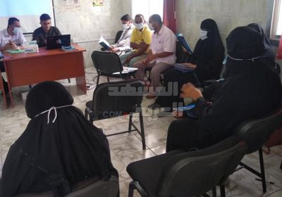 تدريب فريق تطعيم الدفتيريا بالحوطة على تدابير كورونا