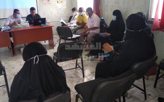 تدريب فريق تطعيم الدفتيريا بالحوطة على تدابير كورونا