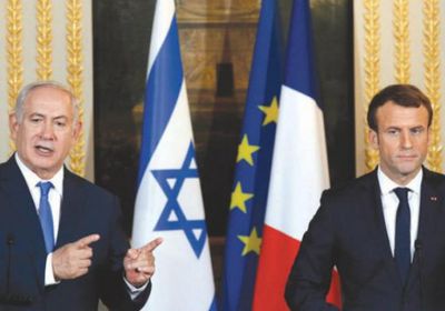  ماكرون يطالب نتنياهو بالتخلي عن أي خطط لضم أراض فلسطينية