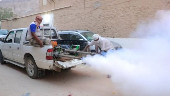 في حملة لـ"الانتقالي".. رش ضبابي في مدودة بسيئون (صور)
