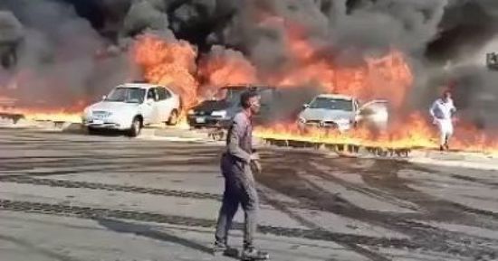  الصحة المصرية تعلن إصابة ١٢ مواطنًا إثر حادث انقلاب سيارة مواد بترولية
