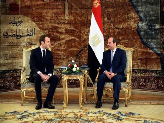  الرئيس المصري والفرنسي يبحثان تطورات الأزمة الليبية