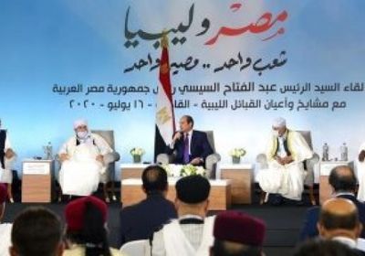 الرئيس المصري: لن نقف مكتوفي الأيدي حيال تهديد أمننا القومي