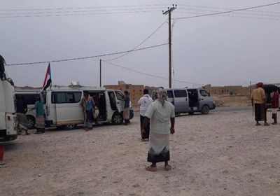 متظاهرون من غيل بن يمين يحتشدون في المكلا (صور)