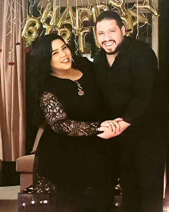 شيماء سيف تحتفل بعيد ميلاد زوجها