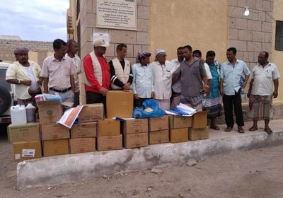 انتقالي لحج يدعم مستشفى العارة بمستلزمات طبية