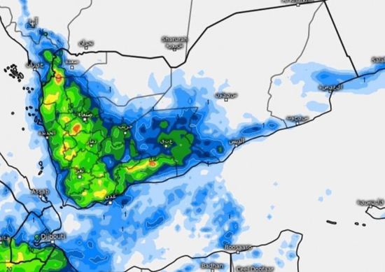 تواصل الأمطار المُتفرقة على الجنوب