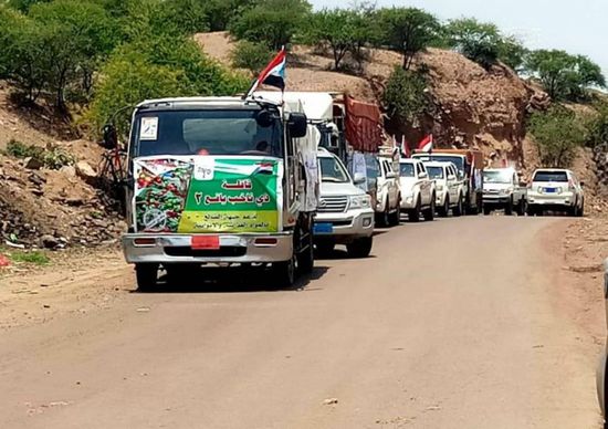 ذي ناخب بيافع تدعم جبهات الضالع بقافلة متنوعة