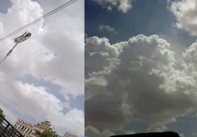 سحب رعدية على غالبية مناطق حضرموت