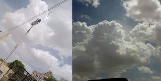 سحب رعدية على غالبية مناطق حضرموت