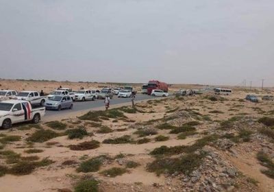 شاهد.. مليشيا الإخوان تحتجز المواكب الجماهيرية بمدخل الغيضة