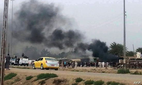  انفجارات متتالية داخل معسكر صقر ببغداد