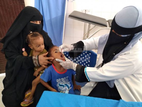 تحصين 17443 طفلًا ضد الشلل في خنفر 