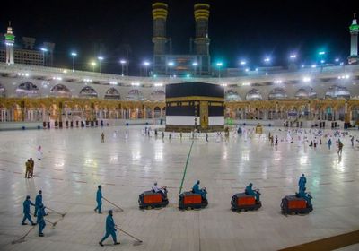 رئاسة شئون الحرمين تستقبل ضيوف الرحمن وسط تدابير احترازية