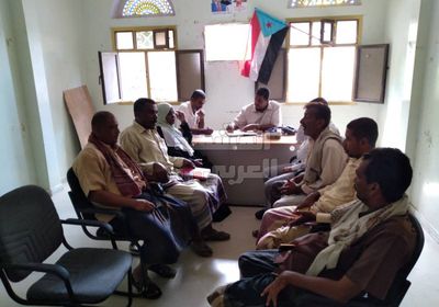 انتقالي زنجبار يبحث أزمة السيول بأبين