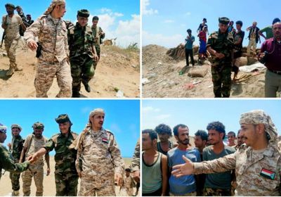 جولة ميدانية للسعدي والنوبي للقاء أبطال القوات الجنوبية بأبين