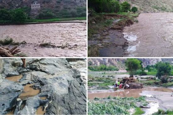 سيول "غير معهودة" بوادي بنا تطمر الآبار وتجرف المحاصيل
