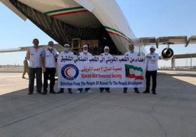 الكويت ترسل طائرة مساعدات إنسانية إلى بيروت
