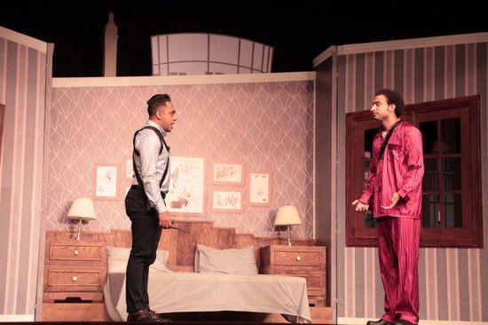 علي ربيع وأوس أوس في افتتاح مسرحية "صباحية مباركة" (صور)