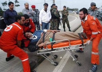  الصليب الأحمر اللبناني: 17 فرقة من كوادرنا موجودة وسط بيروت