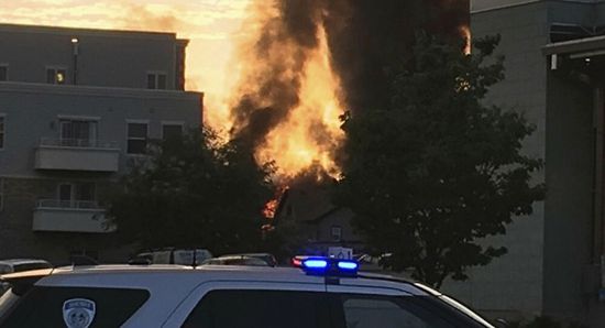 انفجار قوي بمدينة التيمور الأمريكية يُسفر عن تدمير منازل