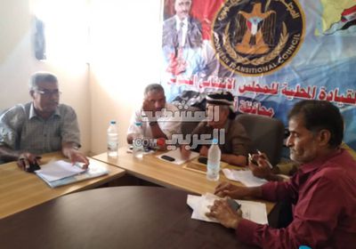 انتقالي أبين يبحث خروقات مليشيا الإخوان (صور)