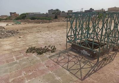 اعتداء تخريبي يطال التشجير بشارع برك في الشحر