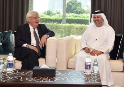 وسط إشادة بدور الإمارات.. قرقاش وغريفيث يبحثان التطورات باليمن
